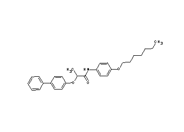2-(4-biphenylyloxy)-N-[4-(heptyloxy)phenyl]propanamide