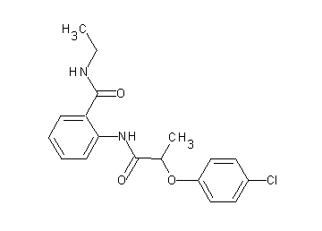 2-{[2-(4-chlorophenoxy)propanoyl]amino}-N-ethylbenzamide