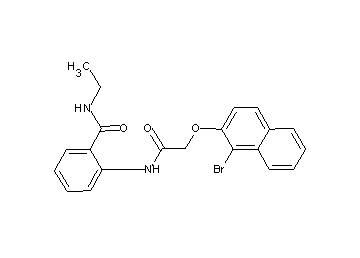 2-({[(1-bromo-2-naphthyl)oxy]acetyl}amino)-N-ethylbenzamide