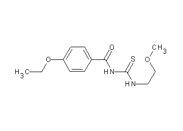 4-ethoxy-N-{[(2-methoxyethyl)amino]carbonothioyl}benzamide