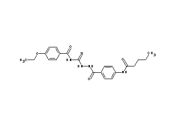 4-ethoxy-N-({2-[4-(pentanoylamino)benzoyl]hydrazino}carbonothioyl)benzamide