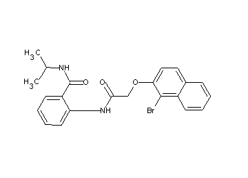 2-({[(1-bromo-2-naphthyl)oxy]acetyl}amino)-N-isopropylbenzamide