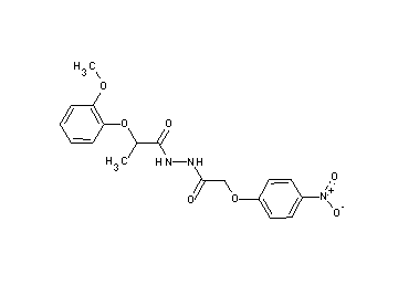 2-(2-methoxyphenoxy)-N'-[(4-nitrophenoxy)acetyl]propanohydrazide