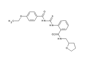 2-({[(4-ethoxybenzoyl)amino]carbonothioyl}amino)-N-(tetrahydro-2-furanylmethyl)benzamide