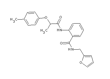 N-(2-furylmethyl)-2-{[2-(4-methylphenoxy)propanoyl]amino}benzamide