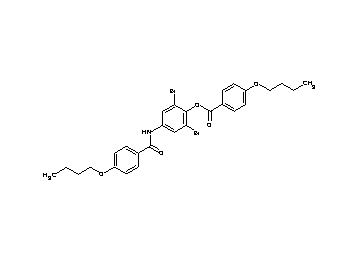 2,6-dibromo-4-[(4-butoxybenzoyl)amino]phenyl 4-butoxybenzoate