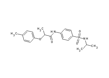 N-{4-[(isopropylamino)sulfonyl]phenyl}-2-(4-methylphenoxy)propanamide