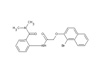 2-({[(1-bromo-2-naphthyl)oxy]acetyl}amino)-N,N-dimethylbenzamide