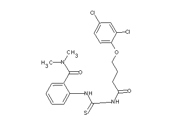 2-[({[4-(2,4-dichlorophenoxy)butanoyl]amino}carbonothioyl)amino]-N,N-dimethylbenzamide