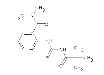 2-({[(2,2-dimethylpropanoyl)amino]carbonothioyl}amino)-N,N-dimethylbenzamide