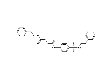 2-phenylethyl 4-oxo-4-[(4-{[(2-phenylethyl)amino]sulfonyl}phenyl)amino]butanoate