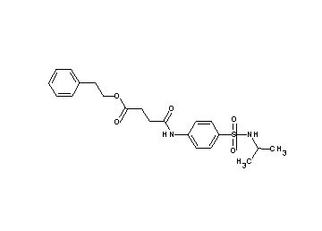 2-phenylethyl 4-({4-[(isopropylamino)sulfonyl]phenyl}amino)-4-oxobutanoate
