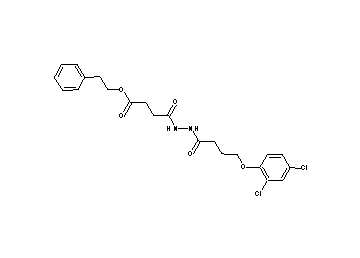 2-phenylethyl 4-{2-[4-(2,4-dichlorophenoxy)butanoyl]hydrazino}-4-oxobutanoate
