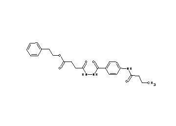 2-phenylethyl 4-{2-[4-(butyrylamino)benzoyl]hydrazino}-4-oxobutanoate