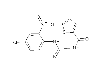 N-{[(4-chloro-2-nitrophenyl)amino]carbonothioyl}-2-thiophenecarboxamide