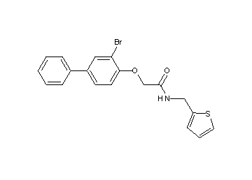2-[(3-bromo-4-biphenylyl)oxy]-N-(2-thienylmethyl)acetamide