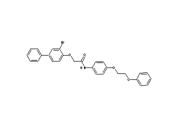 2-[(3-bromo-4-biphenylyl)oxy]-N-[4-(2-phenoxyethoxy)phenyl]acetamide