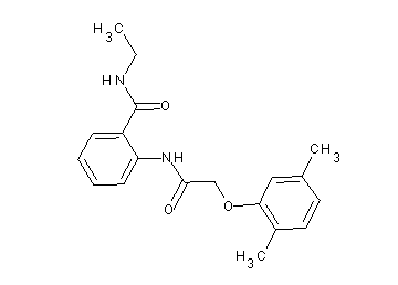 2-{[(2,5-dimethylphenoxy)acetyl]amino}-N-ethylbenzamide