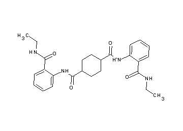 N,N'-bis{2-[(ethylamino)carbonyl]phenyl}-1,4-cyclohexanedicarboxamide