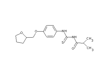 2-methyl-N-({[4-(tetrahydro-2-furanylmethoxy)phenyl]amino}carbonothioyl)propanamide