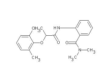 2-{[2-(2,6-dimethylphenoxy)propanoyl]amino}-N,N-dimethylbenzamide