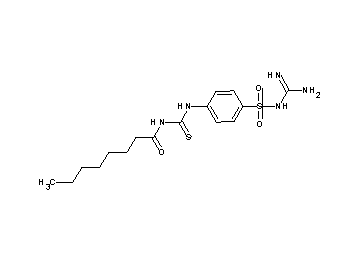 N-({[4-({[amino(imino)methyl]amino}sulfonyl)phenyl]amino}carbonothioyl)octanamide