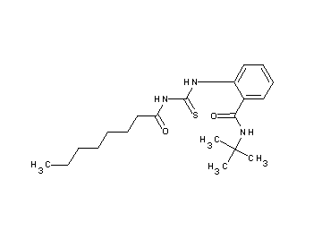 N-(tert-butyl)-2-{[(octanoylamino)carbonothioyl]amino}benzamide