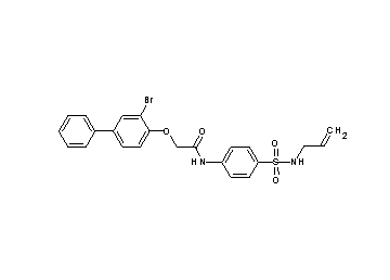 N-{4-[(allylamino)sulfonyl]phenyl}-2-[(3-bromo-4-biphenylyl)oxy]acetamide