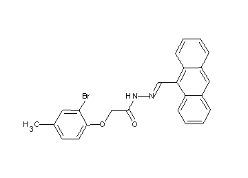 N'-(9-anthrylmethylene)-2-(2-bromo-4-methylphenoxy)acetohydrazide - Click Image to Close