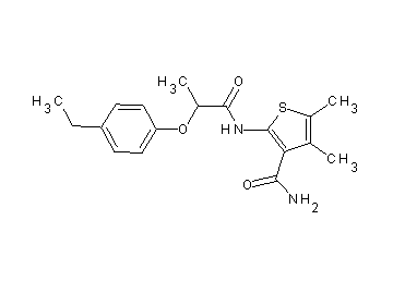 2-{[2-(4-ethylphenoxy)propanoyl]amino}-4,5-dimethyl-3-thiophenecarboxamide
