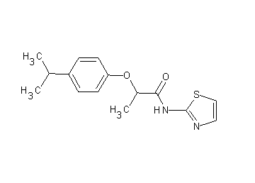 2-(4-isopropylphenoxy)-N-1,3-thiazol-2-ylpropanamide