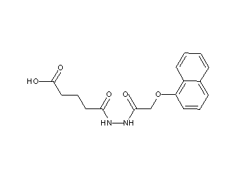 5-{2-[(1-naphthyloxy)acetyl]hydrazino}-5-oxopentanoic acid