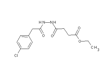ethyl 4-{2-[(4-chlorophenyl)acetyl]hydrazino}-4-oxobutanoate