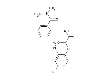 2-{[2-(2,4-dichlorophenoxy)propanoyl]amino}-N,N-dimethylbenzamide
