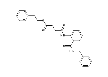 2-phenylethyl 4-({2-[(benzylamino)carbonyl]phenyl}amino)-4-oxobutanoate
