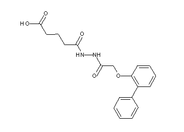 5-{2-[(2-biphenylyloxy)acetyl]hydrazino}-5-oxopentanoic acid