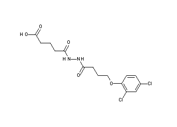 5-{2-[4-(2,4-dichlorophenoxy)butanoyl]hydrazino}-5-oxopentanoic acid