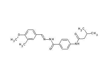 N-(4-{[2-(4-methoxy-3-methylbenzylidene)hydrazino]carbonyl}phenyl)-3-methylbutanamide
