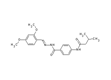 N-(4-{[2-(2,4-dimethoxybenzylidene)hydrazino]carbonyl}phenyl)-3-methylbutanamide