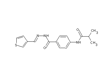 2-methyl-N-(4-{[2-(3-thienylmethylene)hydrazino]carbonyl}phenyl)propanamide