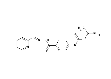 3-methyl-N-(4-{[2-(2-pyridinylmethylene)hydrazino]carbonyl}phenyl)butanamide - Click Image to Close