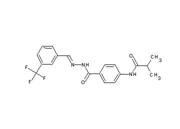 2-methyl-N-[4-({2-[3-(trifluoromethyl)benzylidene]hydrazino}carbonyl)phenyl]propanamide - Click Image to Close