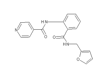 N-(2-{[(2-furylmethyl)amino]carbonyl}phenyl)isonicotinamide - Click Image to Close