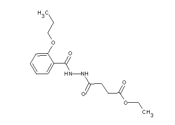 ethyl 4-oxo-4-[2-(2-propoxybenzoyl)hydrazino]butanoate - Click Image to Close
