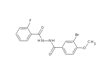 3-bromo-N'-(2-fluorobenzoyl)-4-methoxybenzohydrazide