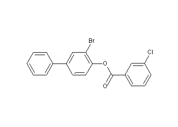 3-bromo-4-biphenylyl 3-chlorobenzoate