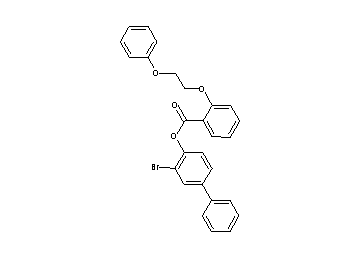 3-bromo-4-biphenylyl 2-(2-phenoxyethoxy)benzoate - Click Image to Close