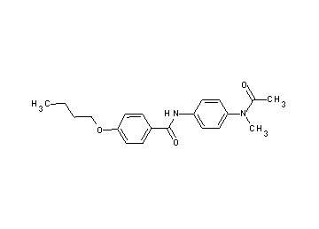 N-{4-[acetyl(methyl)amino]phenyl}-4-butoxybenzamide
