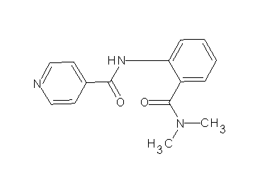 N-{2-[(dimethylamino)carbonyl]phenyl}isonicotinamide