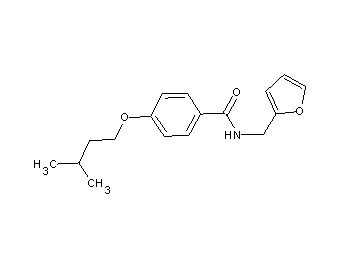N-(2-furylmethyl)-4-(3-methylbutoxy)benzamide